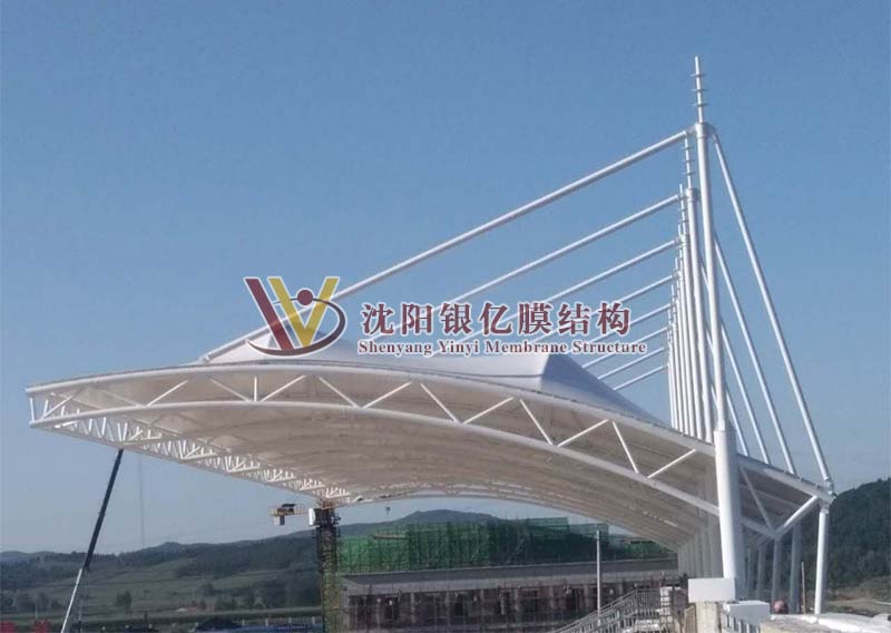 The membrane structure project of the main stage of the stadium in Luyuan Modern Vocational Education Park The membrane structure project of the main stage of the stadium in Luyuan Modern Vocational Education Park