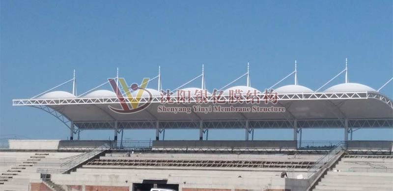 The membrane structure project of the main stage of the stadium in Luyuan Modern Vocational Education Park The membrane structure project of the main stage of the stadium in Luyuan Modern Vocational Education Park
