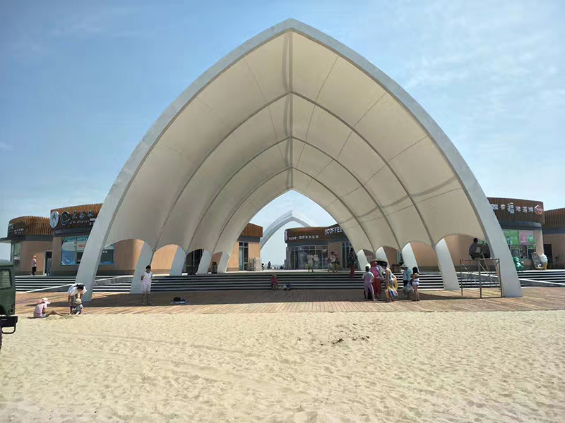 Beach landscape membrane structure Beach landscape membrane structure