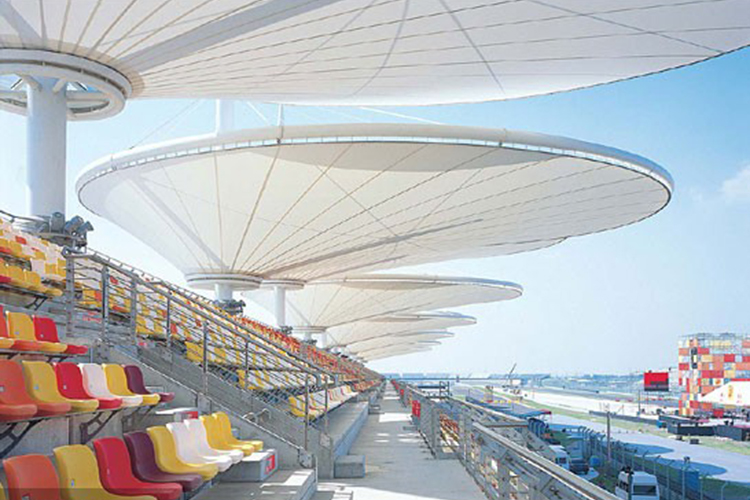 The podium membrane structure The podium membrane structure