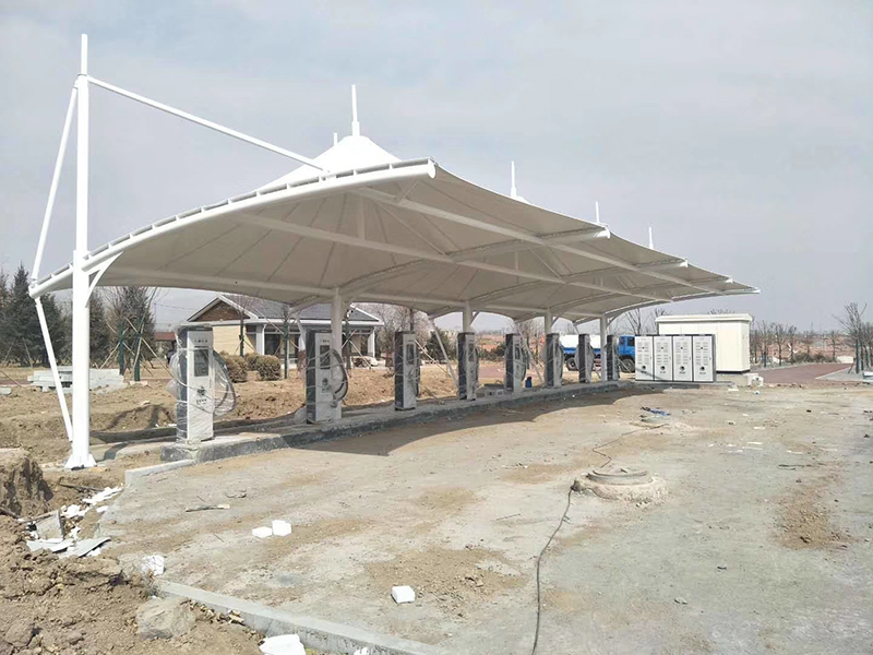 charging station canopy membrane structure charging station canopy membrane structure