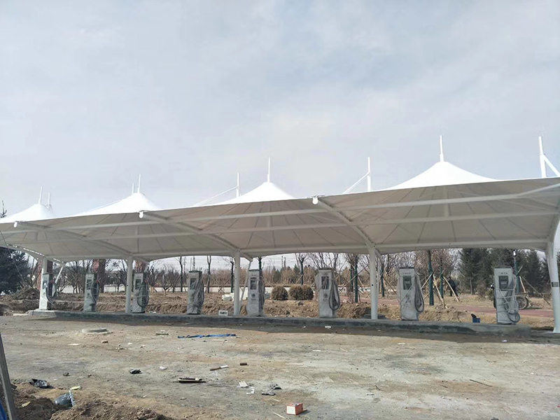 charging station canopy membrane structure charging station canopy membrane structure