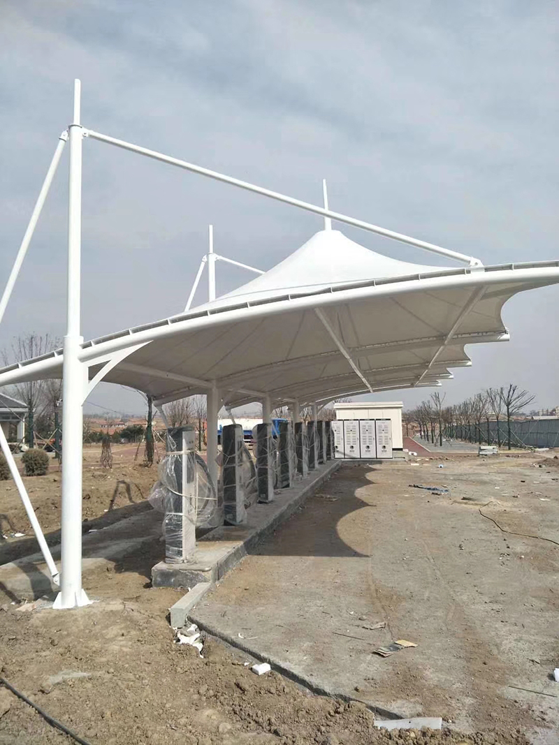charging station canopy membrane structure charging station canopy membrane structure