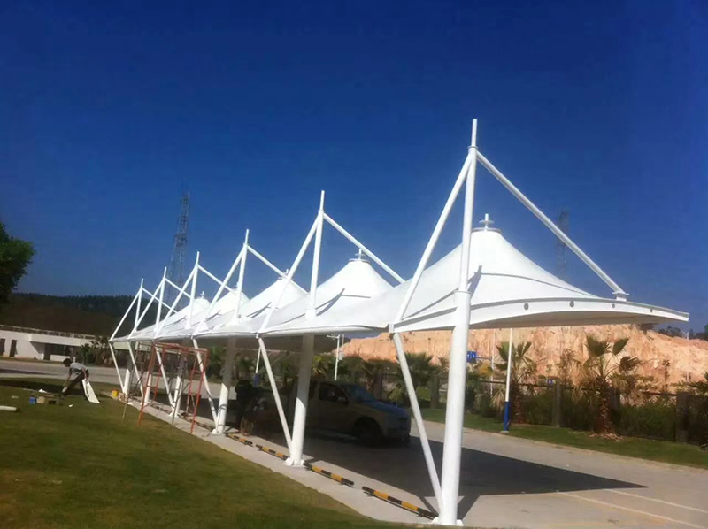charging station canopy membrane structure