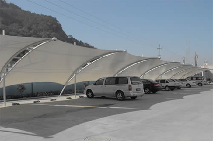 charging station canopy membrane structure