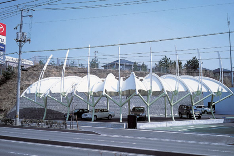 charging station canopy membrane structure