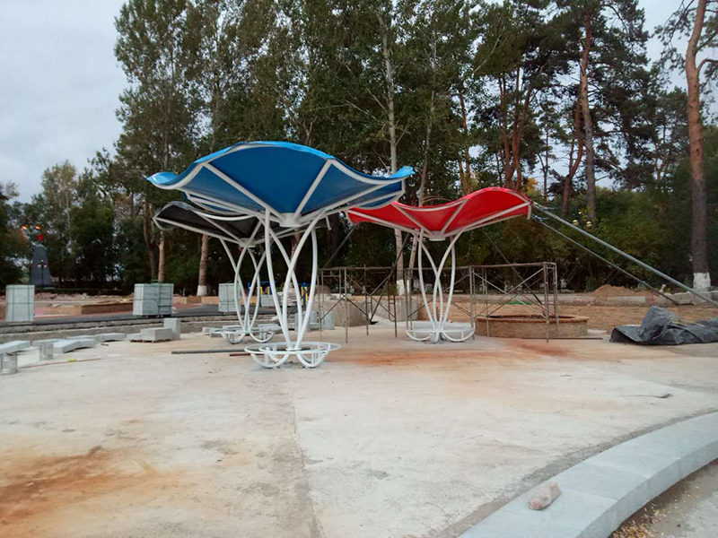 Landscape Feature Membrane Structure