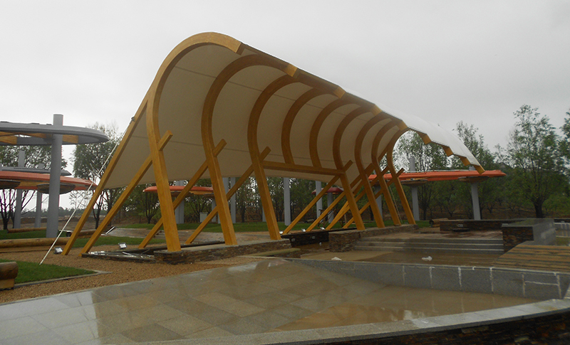 Landscape membrane structure Landscape membrane structure