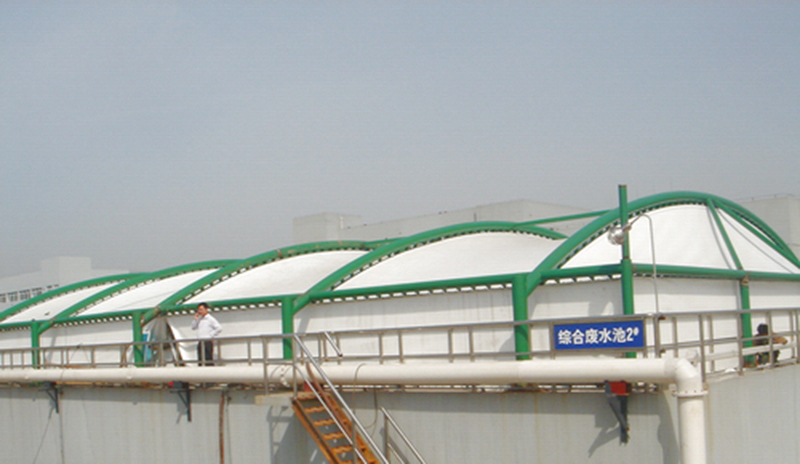 Sewage tank covering project