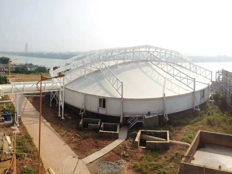 Sewage tank covering project