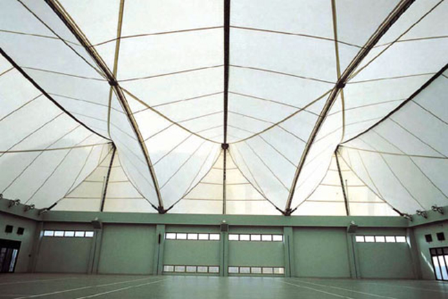 Sunshade canopy membrane structure
