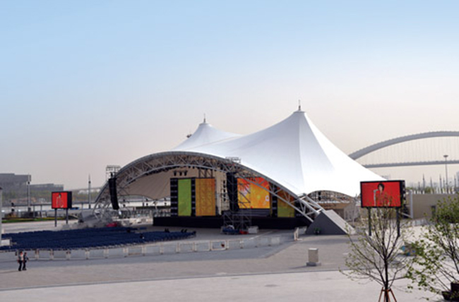 Sunshade canopy membrane structure Sunshade canopy membrane structure