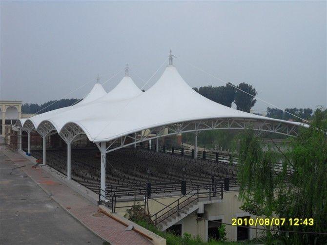 Sunshade canopy membrane structure