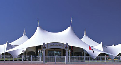 Roof landscape canopy membrane structure
