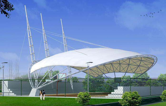 Sunshade canopy membrane structure Sunshade canopy membrane structure
