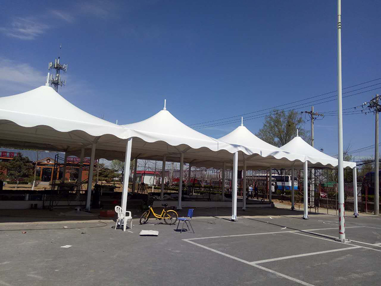 Sunshade canopy membrane structure