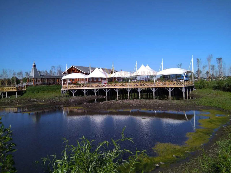canopy covering membrane structure