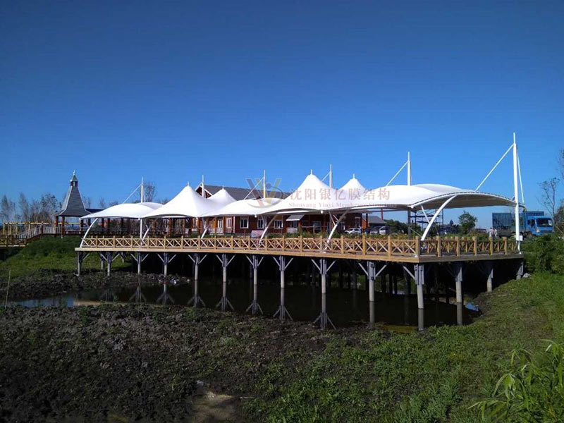 canopy covering membrane structure