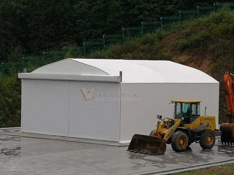 Sunshade canopy membrane structure