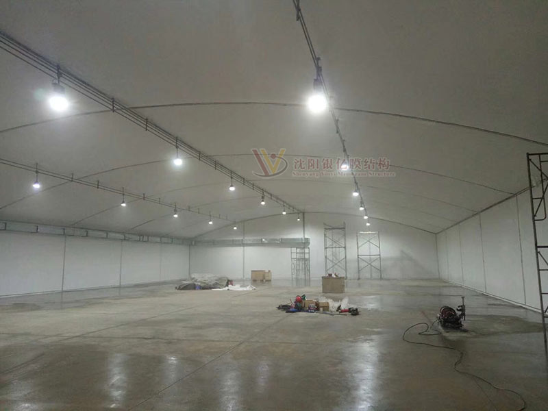 Sunshade canopy membrane structure