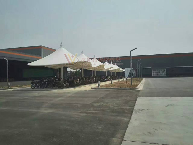 Bicycle shed membrane structure Bicycle shed membrane structure