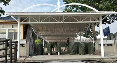 Park entrance and exit landscape membrane structure in Shijiazhuang