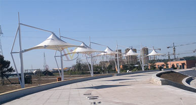 Landscape Feature Membrane Structure